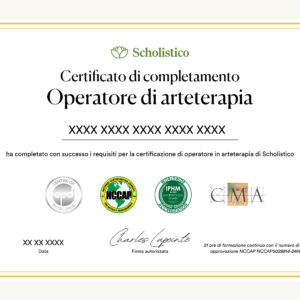 Certificato ufficiale stampato di alta qualità