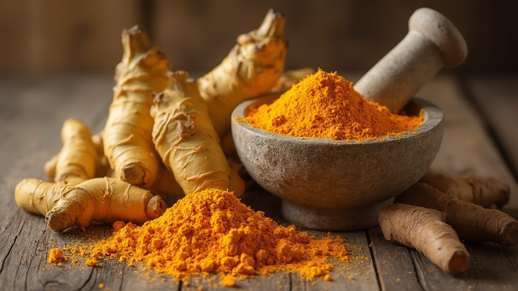 Curcuma fresca e in polvere