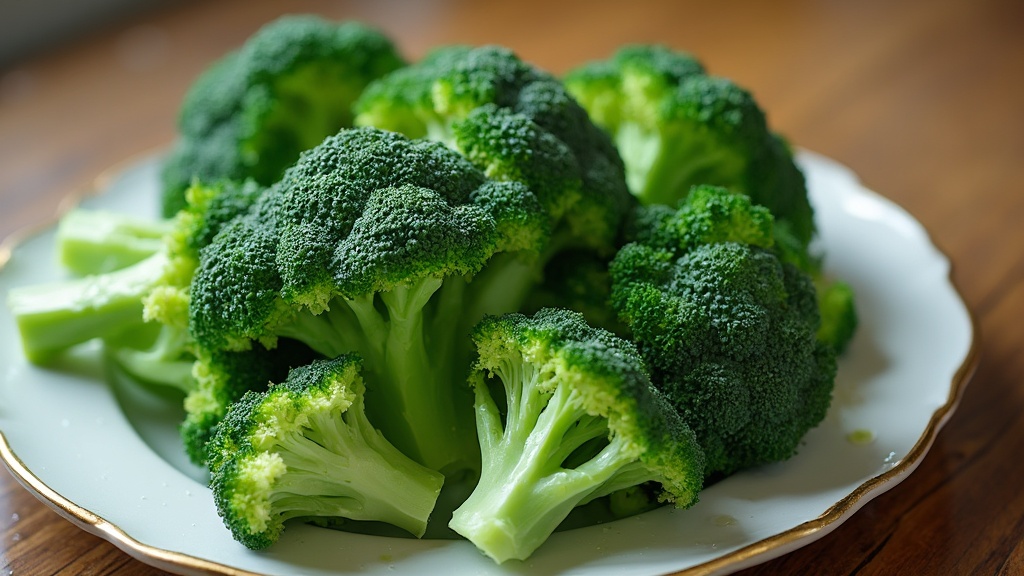 Broccoli freschi interi e tagliati