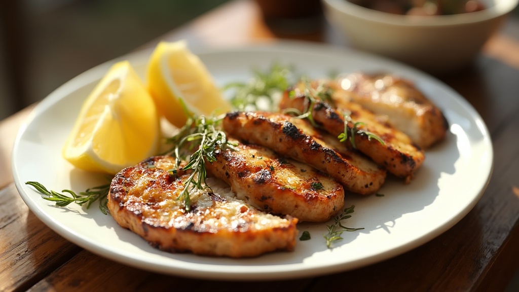 Fette di seitan grigliate