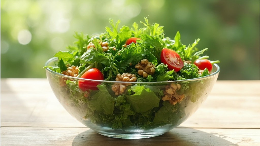 Insalata di spinaci e verdure a foglia verde